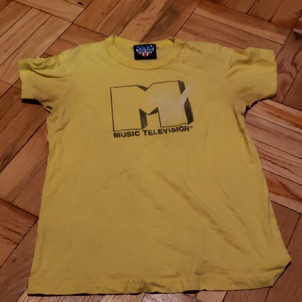 Vintage Pale Yellow MTV T-Shirt